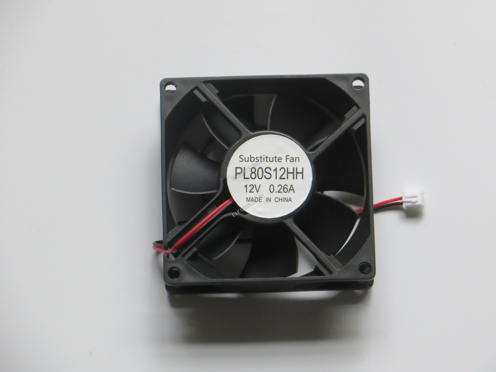 POWER LOGIC PL80S12HH 12V 0.26A 2wires cooling fan, substitute 