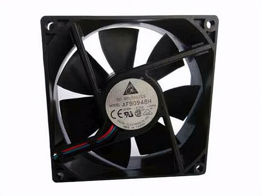Delta Electronics AFB0948 Server - Square Fan 7E69, sq90x90x25mm, 3-wire, DC 48V 0.09A 
