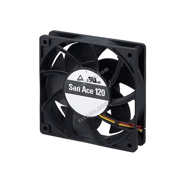 9GA1248S4001 Sanyo Denki ファン軸方向120X25.4MM 48VDC 線3 線リード