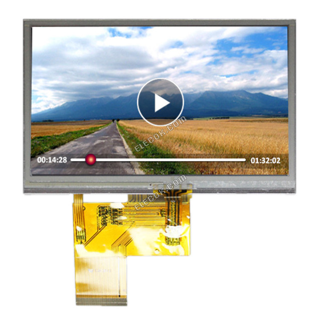 NHD-4.3-480272EF-ASXV#-T Newhaven Display TFT Displays & Accessories 4.3" TFT High-Bright Resistive Touch