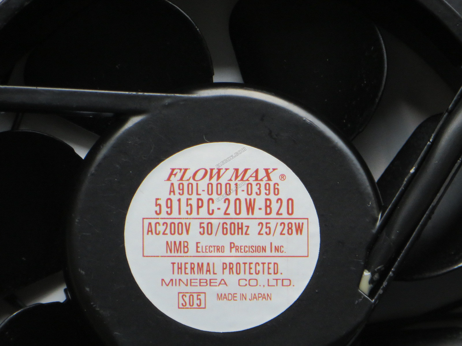 A90L-0001-0396 5915PC-20W-B20-S05 200V 50/60HZ 25/28W FLOWMAX ανεμιστήρας 