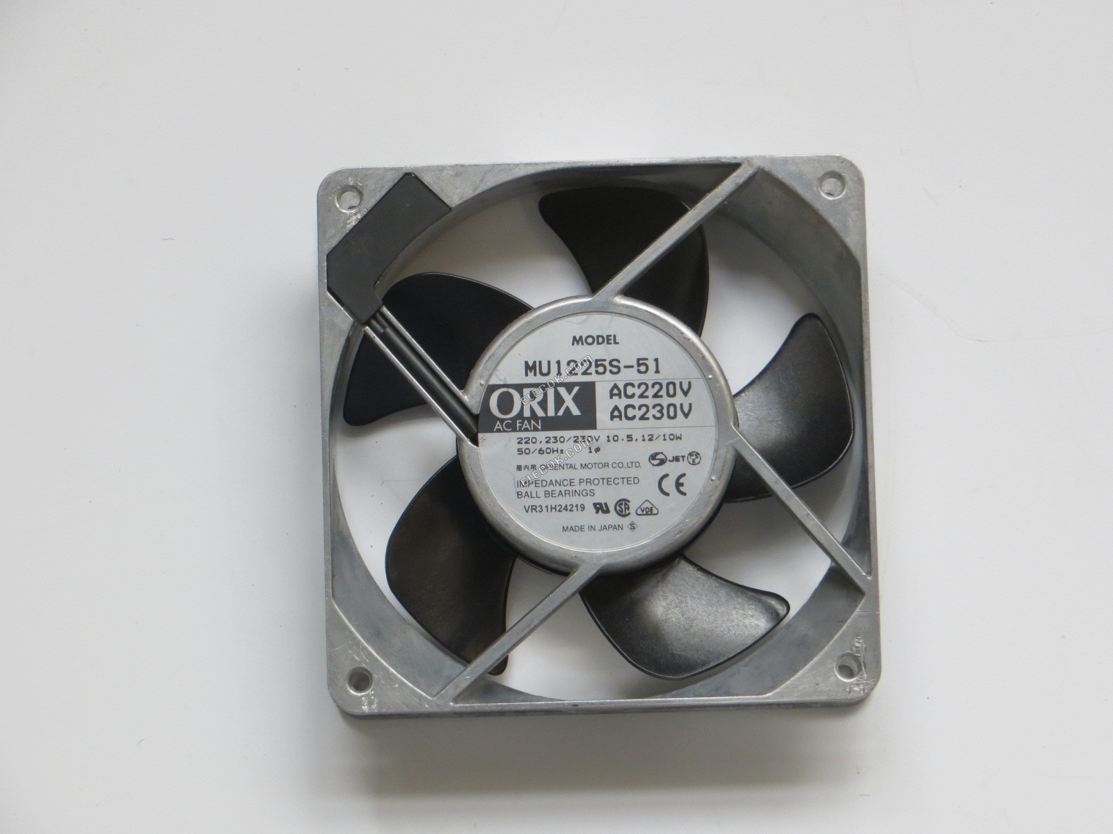 ORIX MU1225S-51 AC 220/230V 50/60HZ Kühllüfter mit sockelanschluss generalüberholt 