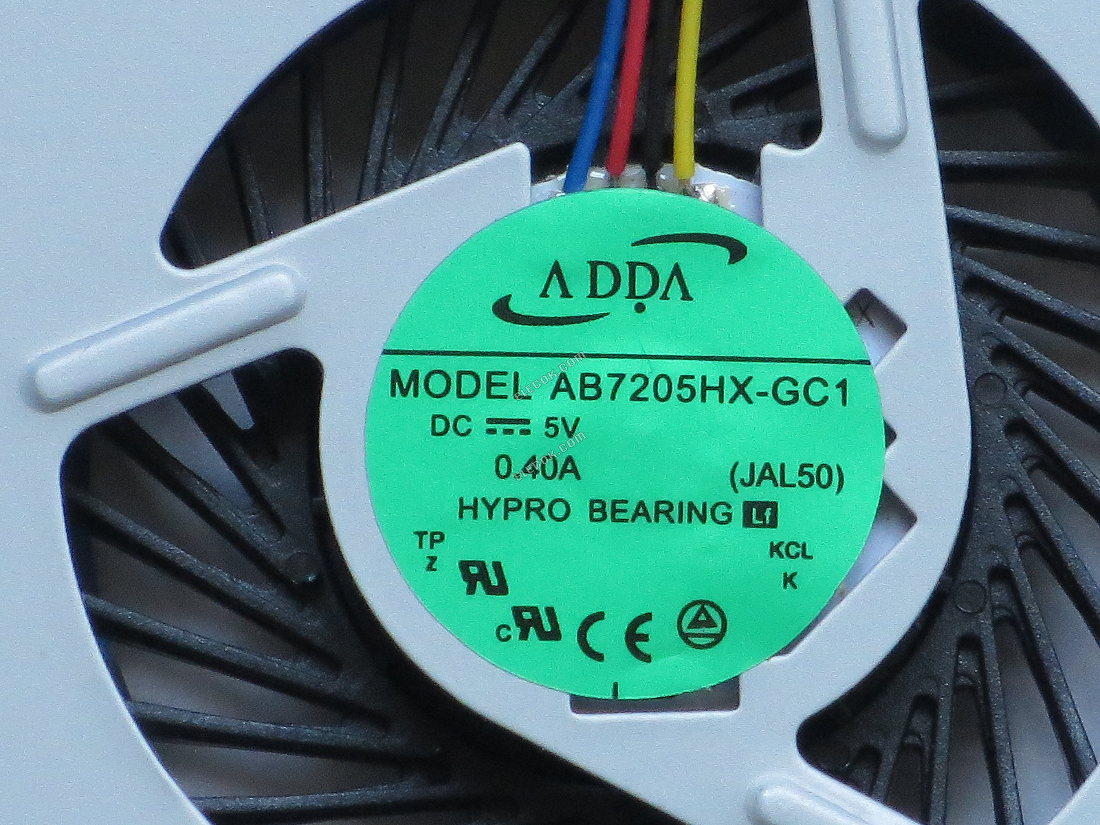 ADDA AB06805HX090B00 5V 0,5A 4 cables Ventilador De Refrigeración reemplazo 