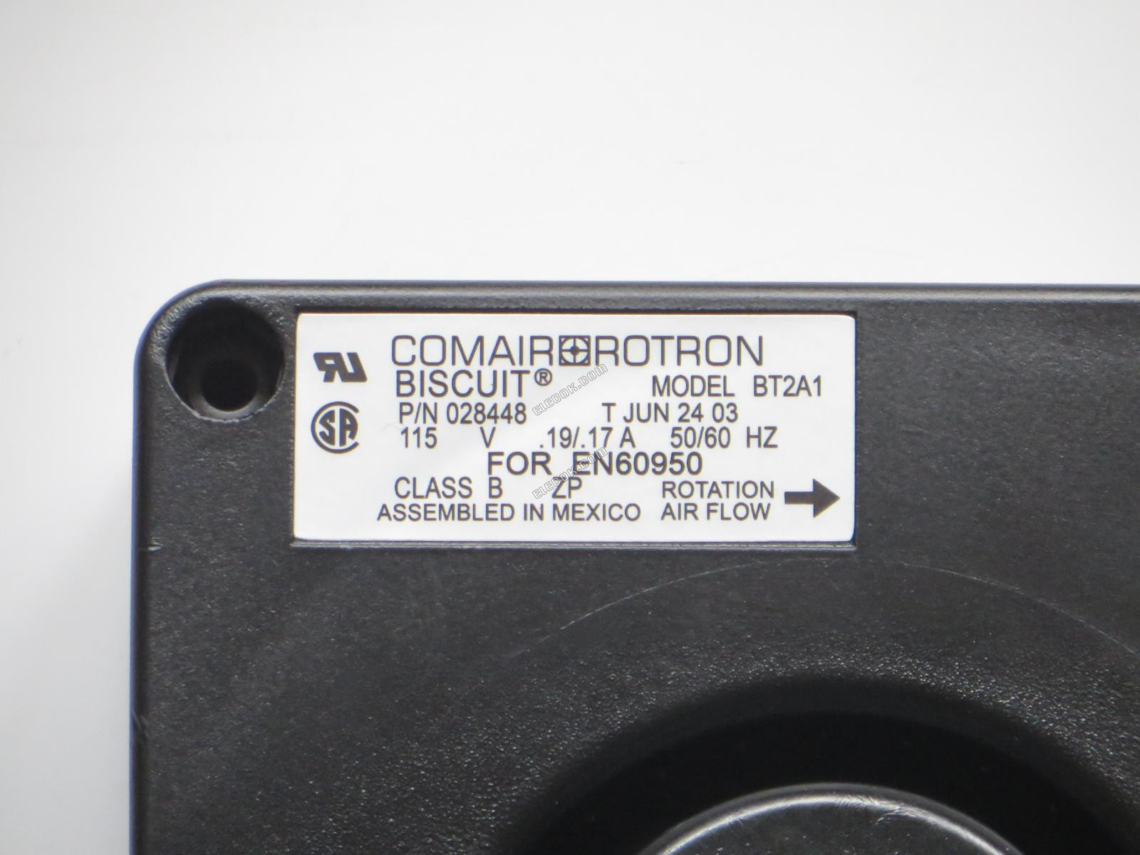 Comair Rotron BT2A1 115V 0.19/0.17A 14.5W Cooling Fan refurbished 