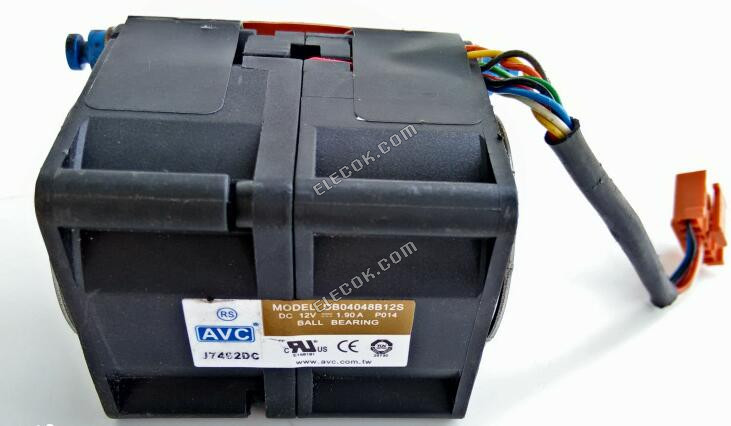 AVC DB04048B12S 12V 1.9A 1U ball Cooling Fan 