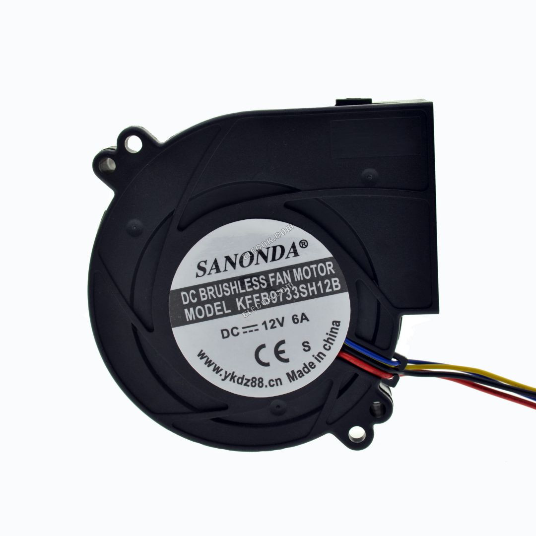 DELTA BFB1012UH 12V 6.00A 4wires cooling fan 
