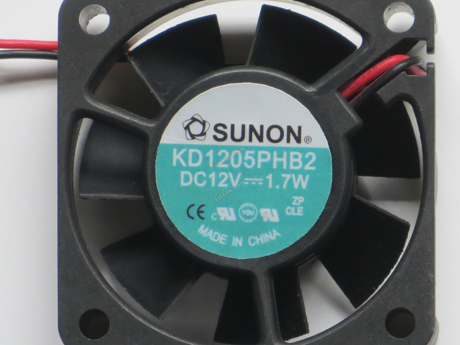 SUNON KD1205PHB2 12V 1,7W 2fios Ventoinha 