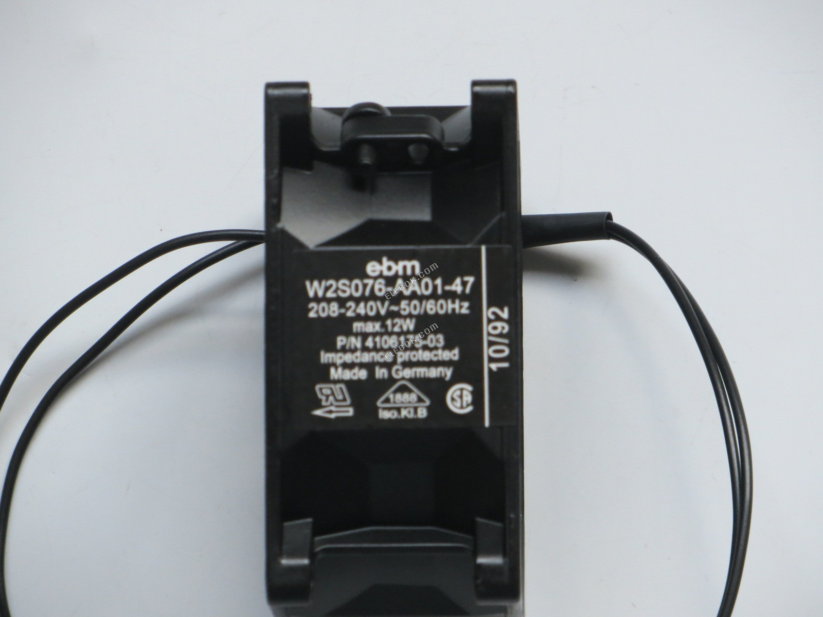 EBM-Papst W2S076-AA01-47 208/240V 50/60HZ 12W 2 fili Ventola Di Raffreddamento ristrutturato 