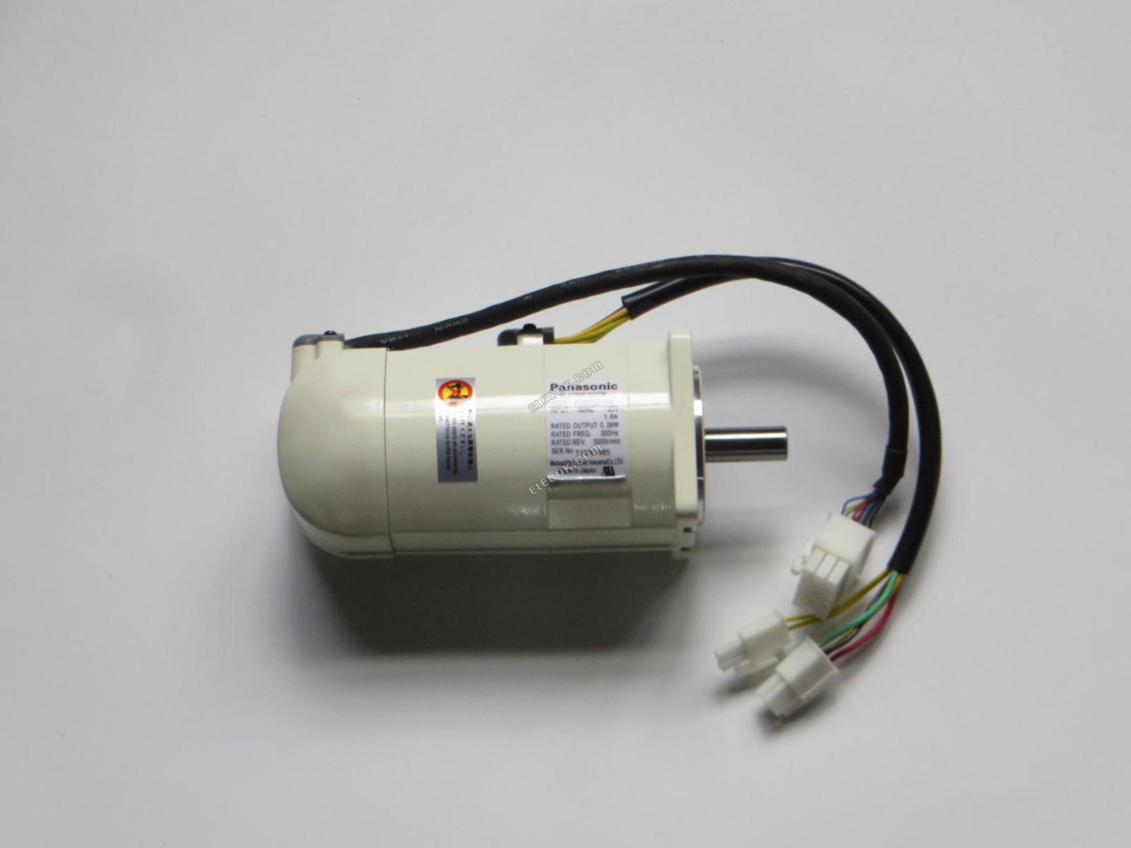 Panasonic MSM022AXBE AC Servomoteur 0,2 kW 92 V 3000 TR/MIN 1,6 A 200 Hz, reconditionné 