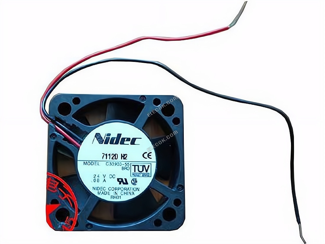 Nidec C33903-55 24V 0.08A 2wires cooling fan 