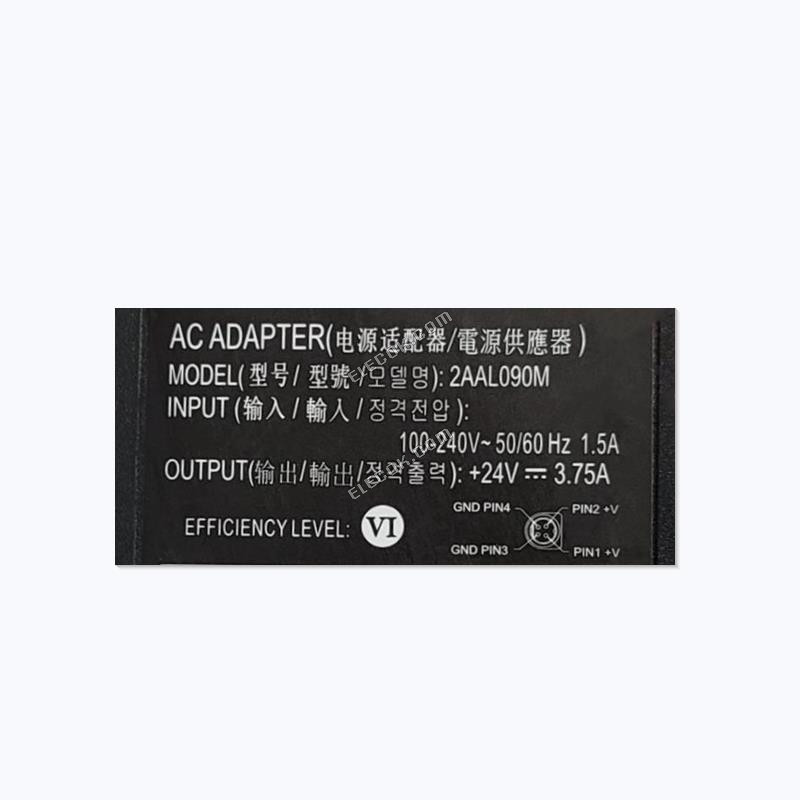 CWT 2AAL090M 24V 3,75A 90W 4PIN AC Adapter Para Fonte De Alimentação Charger 