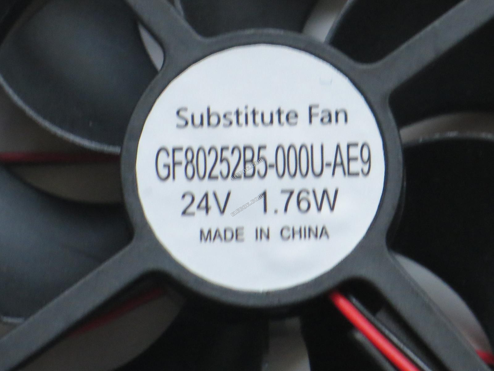 Sunon Fans GF80252B5-000U-AE9 24V 1.76W 2wires Cooling Fan substitute 