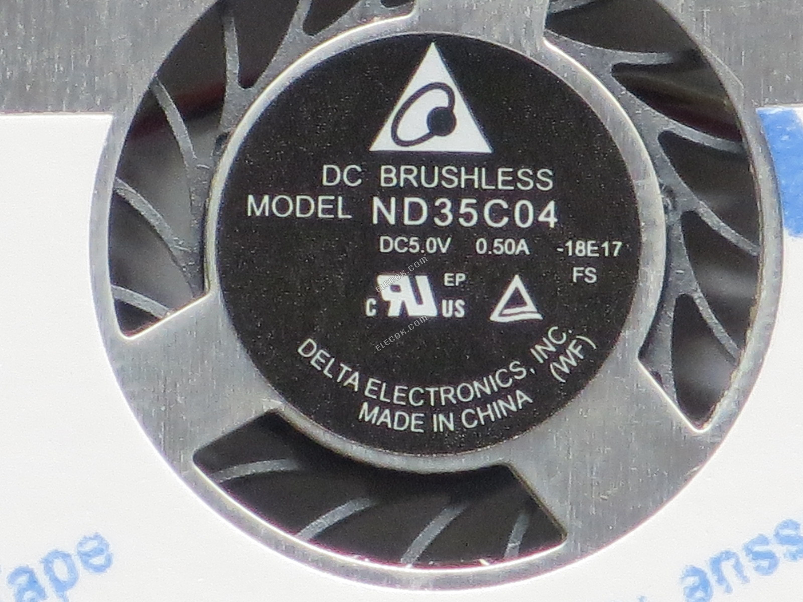 DELTA ND35C04 5V 0.50A 4 draden Koelventilator 