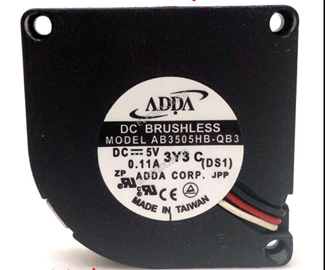 ADDA AB3505HB-QB3 5V 0,11A 3 cables Ventilador De Refrigeración 