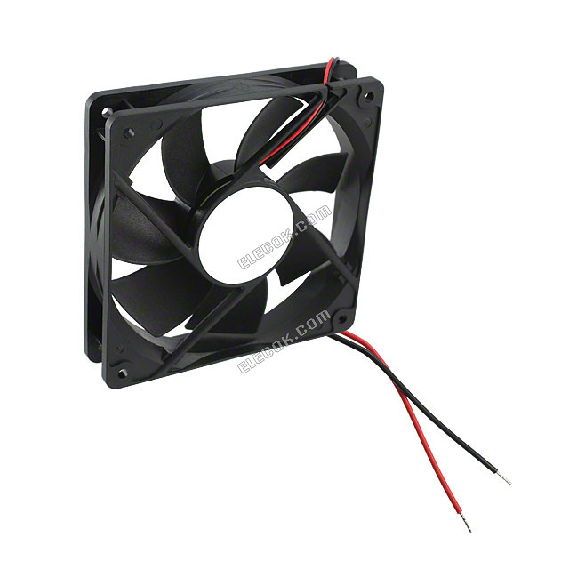 Qualtek FAD1-12025CHLW12 12V 0.15A 1.8W 2wires Cooling Fan 