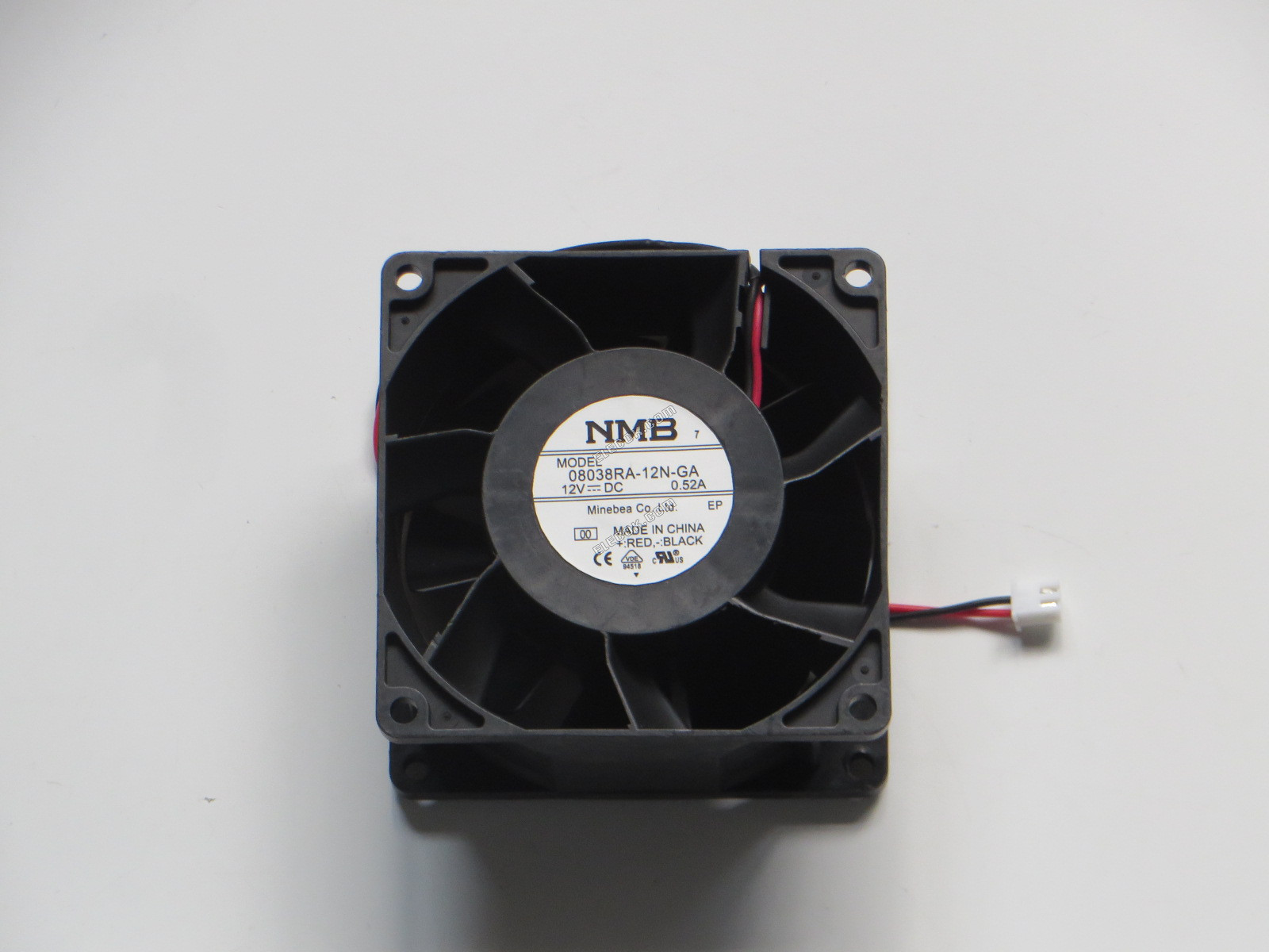 NMB 08038RA-12N-GA 12V 0.52A 2線冷却ファン