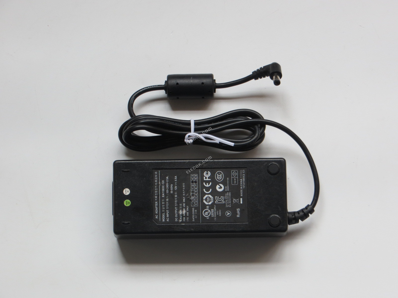 VäXELSTRöM ADAPTER 12V6.6A EA11003C-120 55*2.5, Begagnad 
