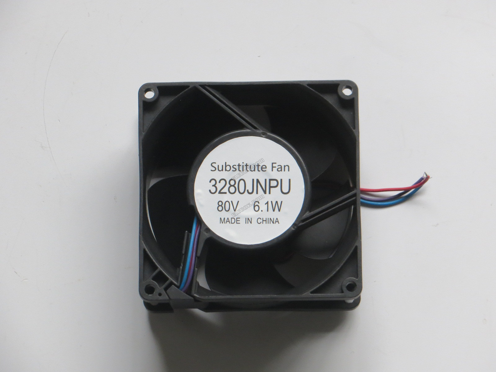Ebmpapst 3280JNPU 80V 76ma 6.1W 3wires Cooling Fan, substitute refurbished 