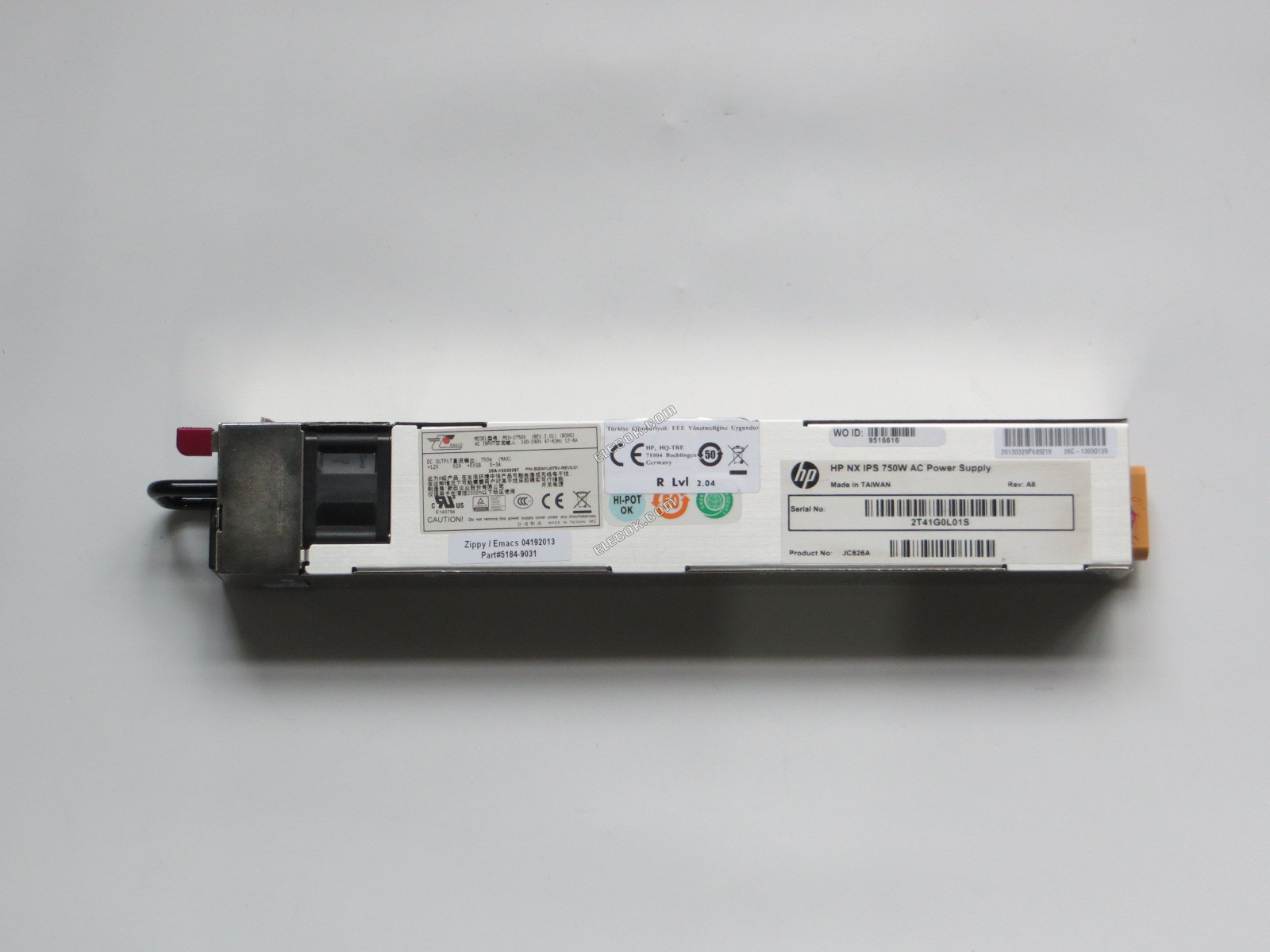 EMACS / Zippy M1U-2750V サーバー- 電源装置750W, M1U-2750V ROHS, 中古品