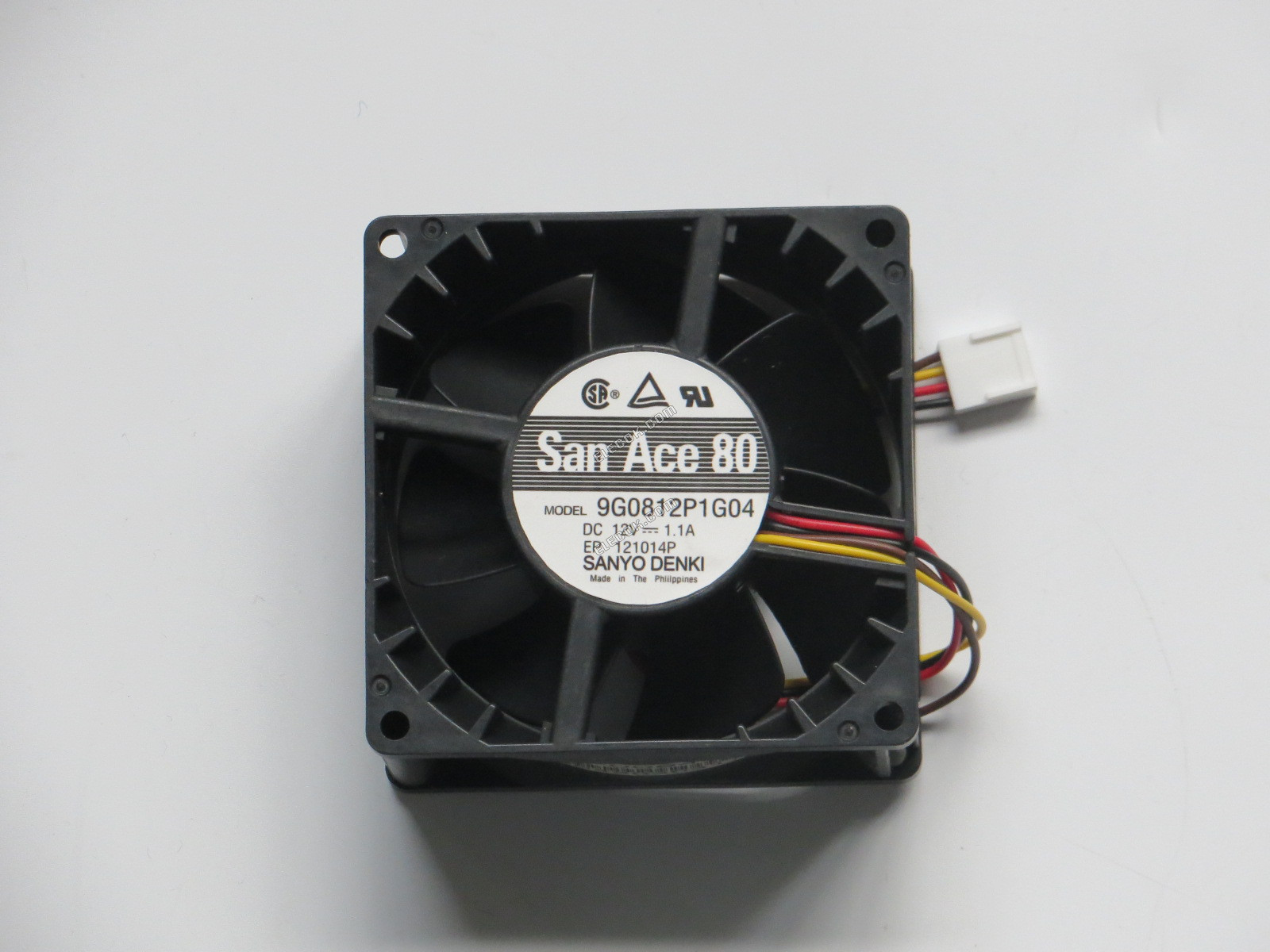 Sanyo 9G0812P1G04 12V 1.1A 4선 냉각 팬 없음 net 덮개 