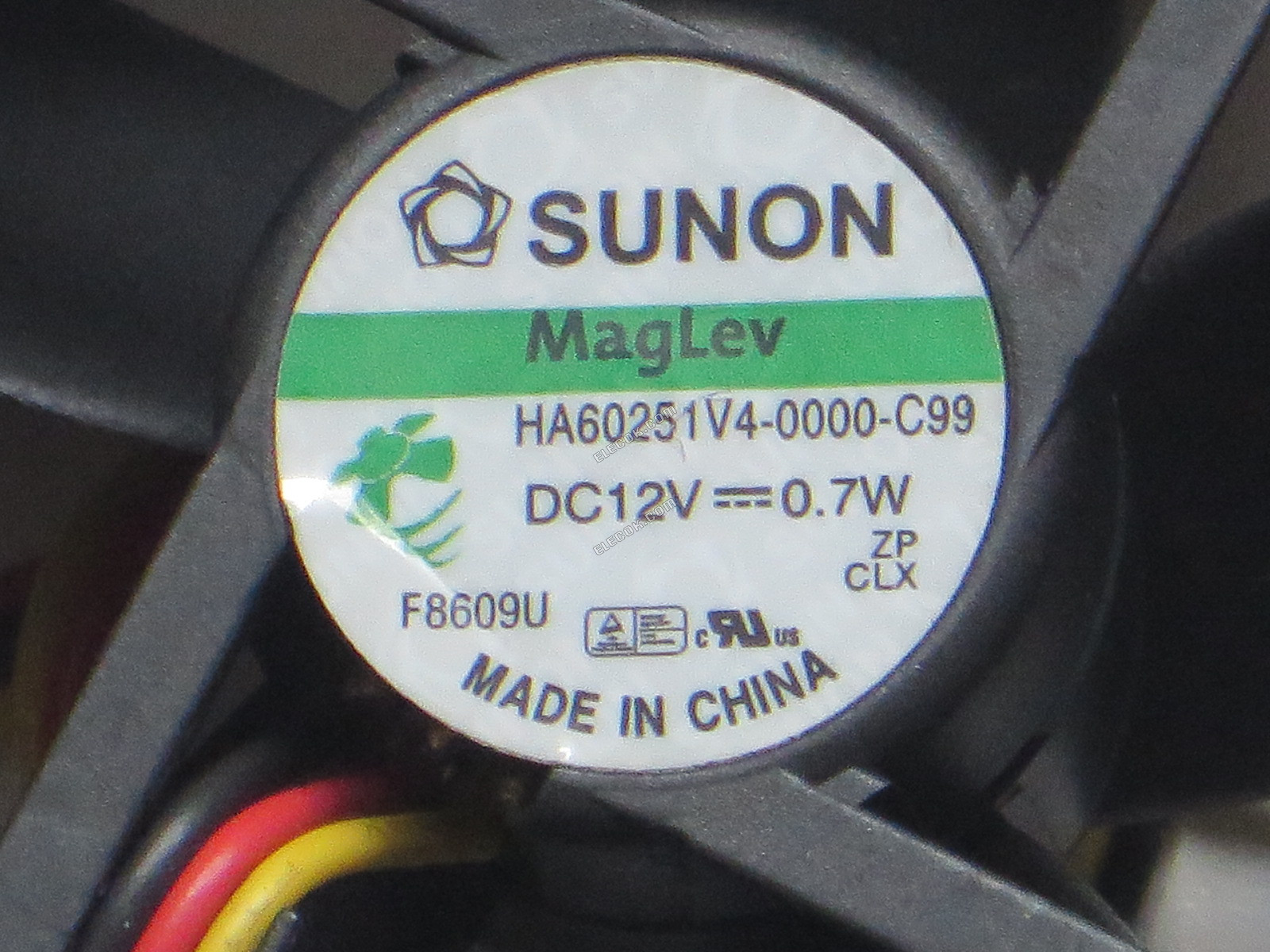 SUNON HA60251V4-0000-C99 12V 0,7W 2 cables Ventilador De Refrigeración 