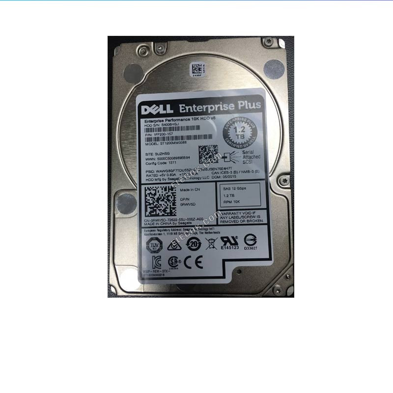 DELL ST1200MM0088 1.2T 10K 2.5 SAS 0RWV5D Combe Storage Hard Drive