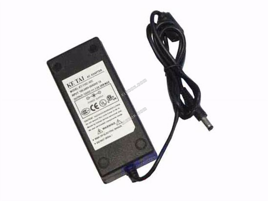 KE TAI KT-118C-52C AC Adapter 5V-12V 12V 3A, 5.5/2.1mm, C14 
