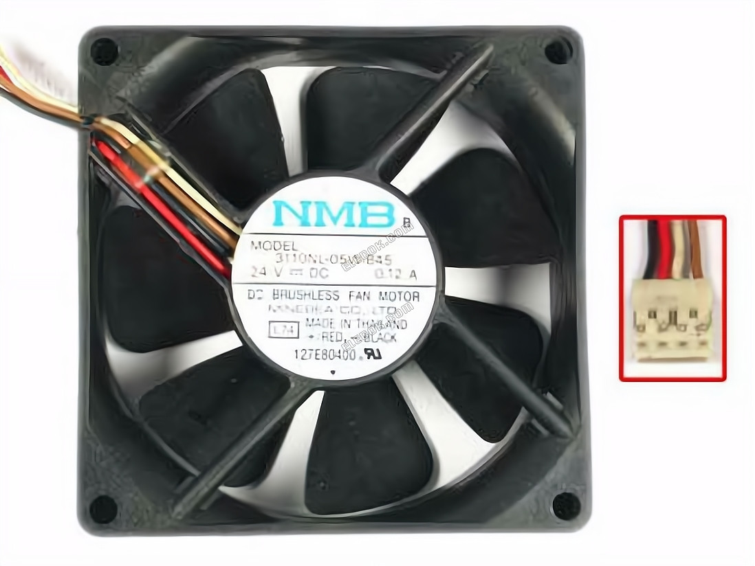 NMB 3110NL-05W-B45 24V 0.12A 3wires Cooling Fan 
