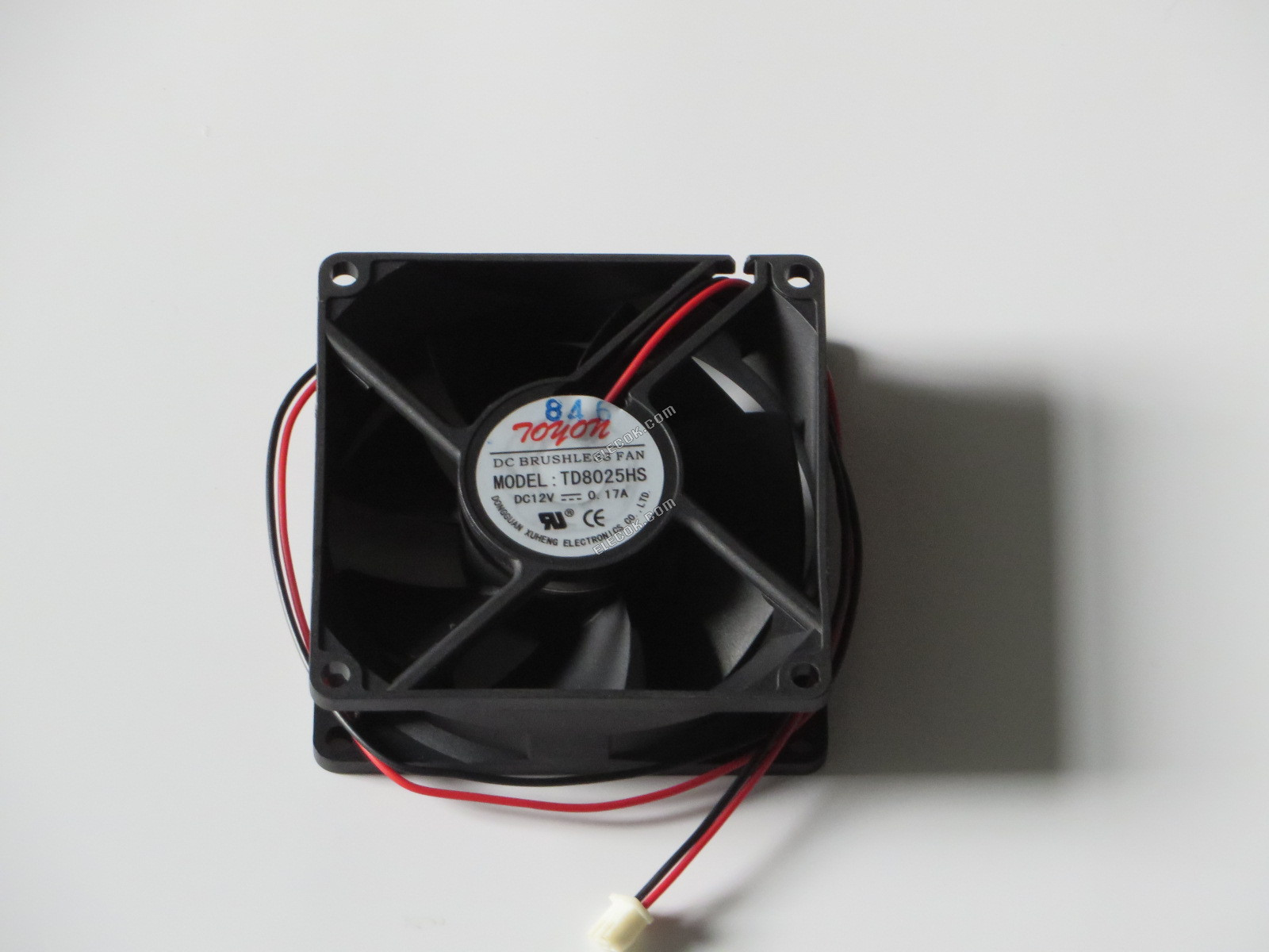 TONON TD8025HS 12V 0.17A 2wires cooling fan