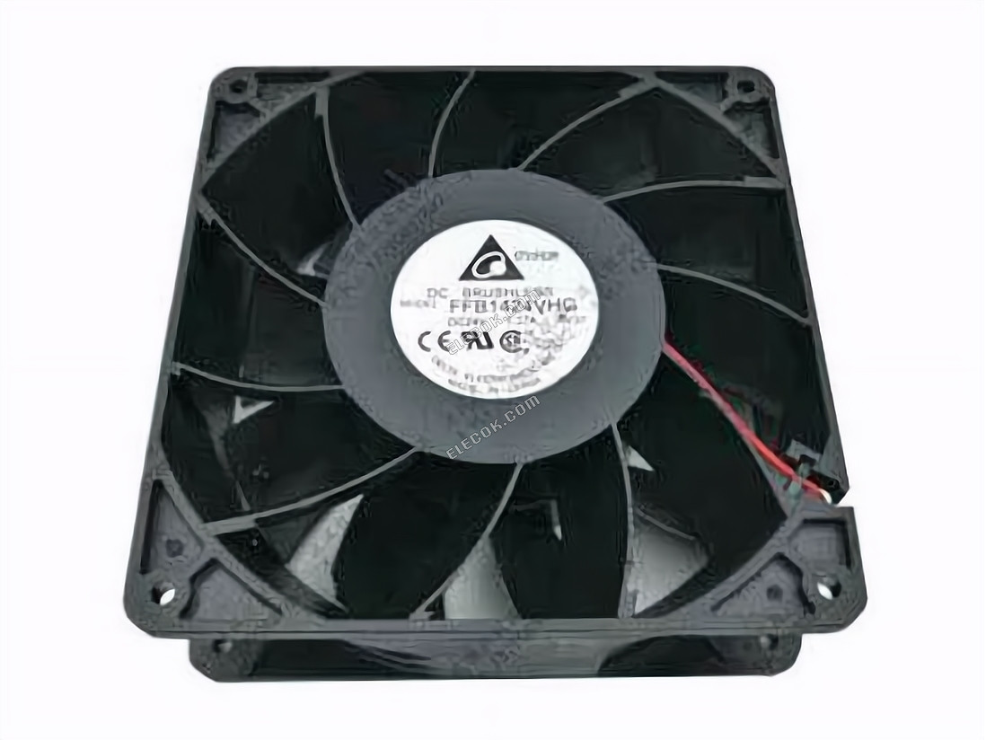 Delta Electronics FFB0424VHG Serveur - Carré Ventilateur AV37, sq140x140x50, 2 fils, DC 24V 1,37A 