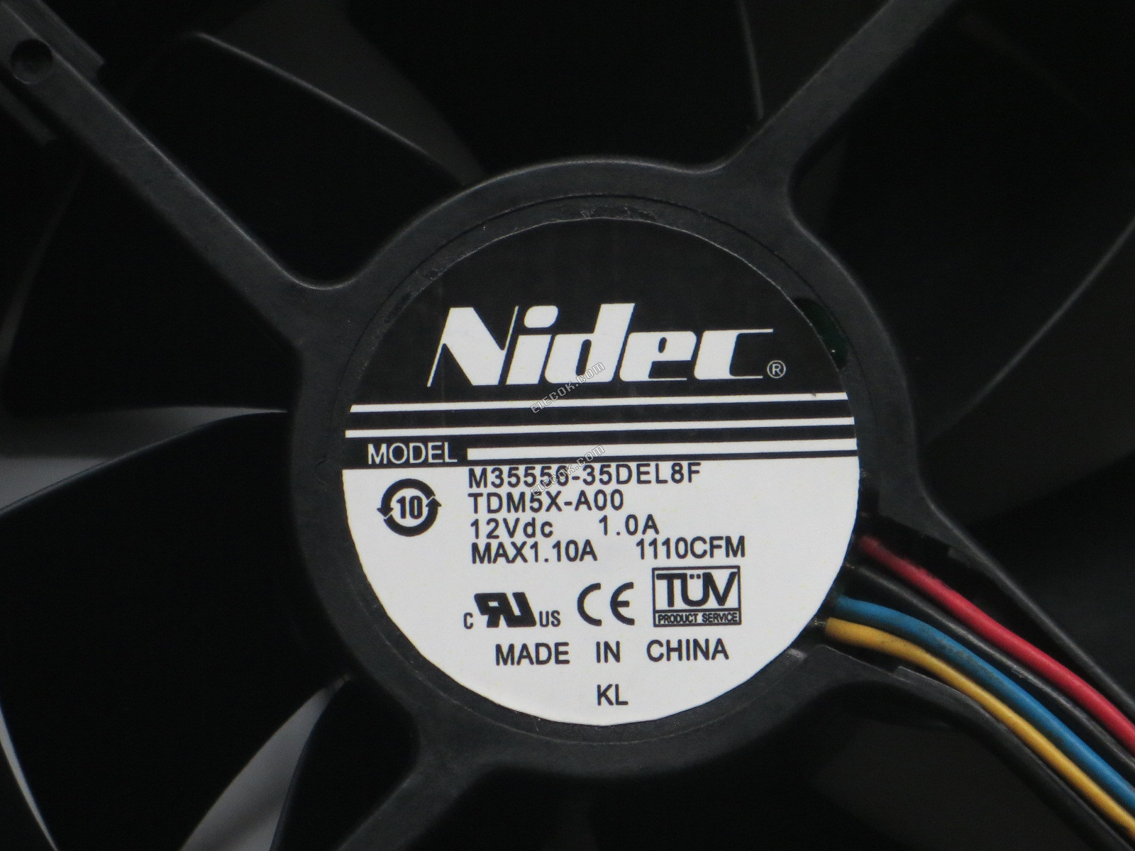Nidec M35556-35DEL8F 12V 1.0A 4 drähte kühllüfter 