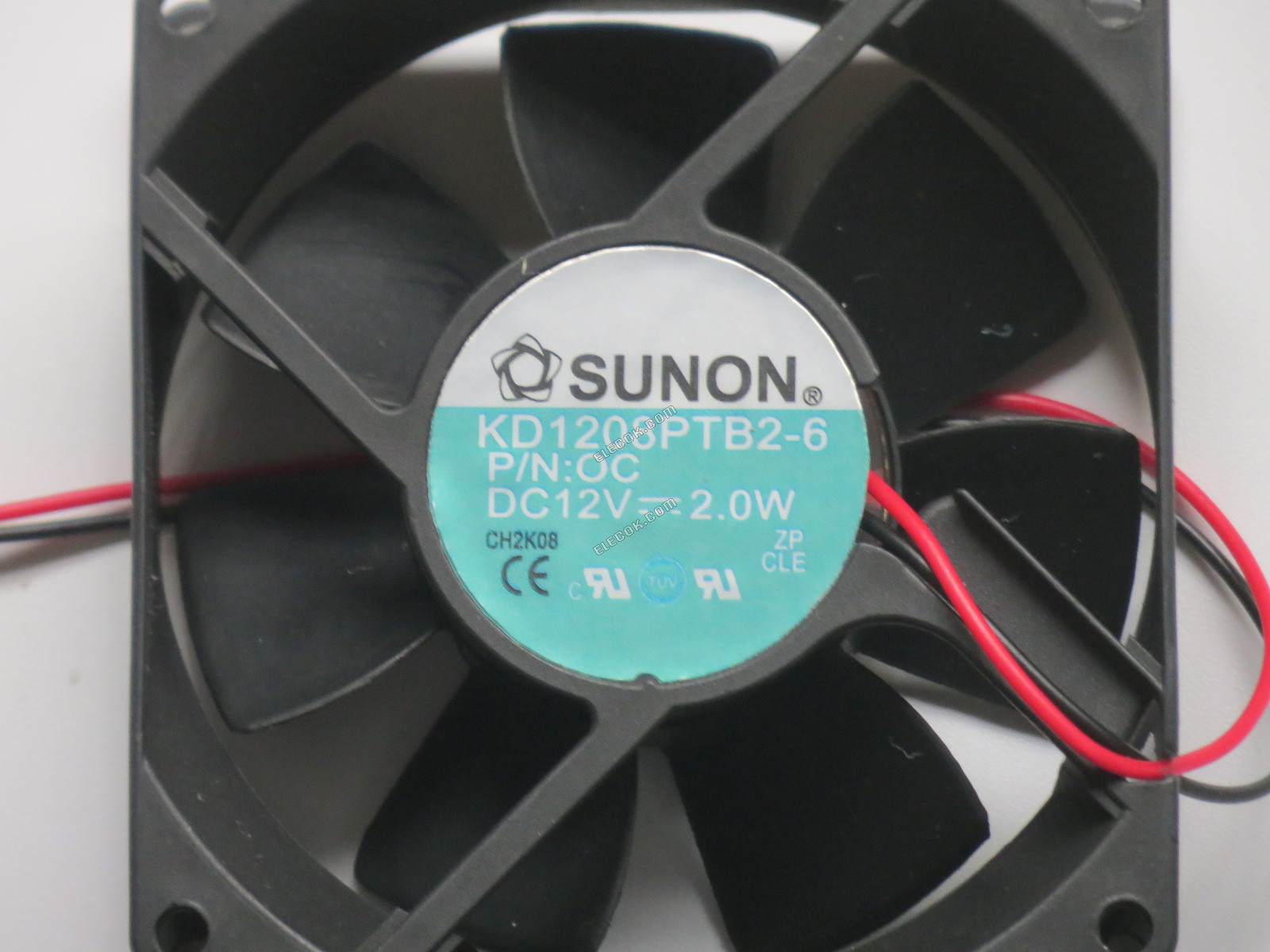 SUNON KD1208PTB2-6 12V 2.0W 2 καλώδια ανεμιστήρας ψύξης 