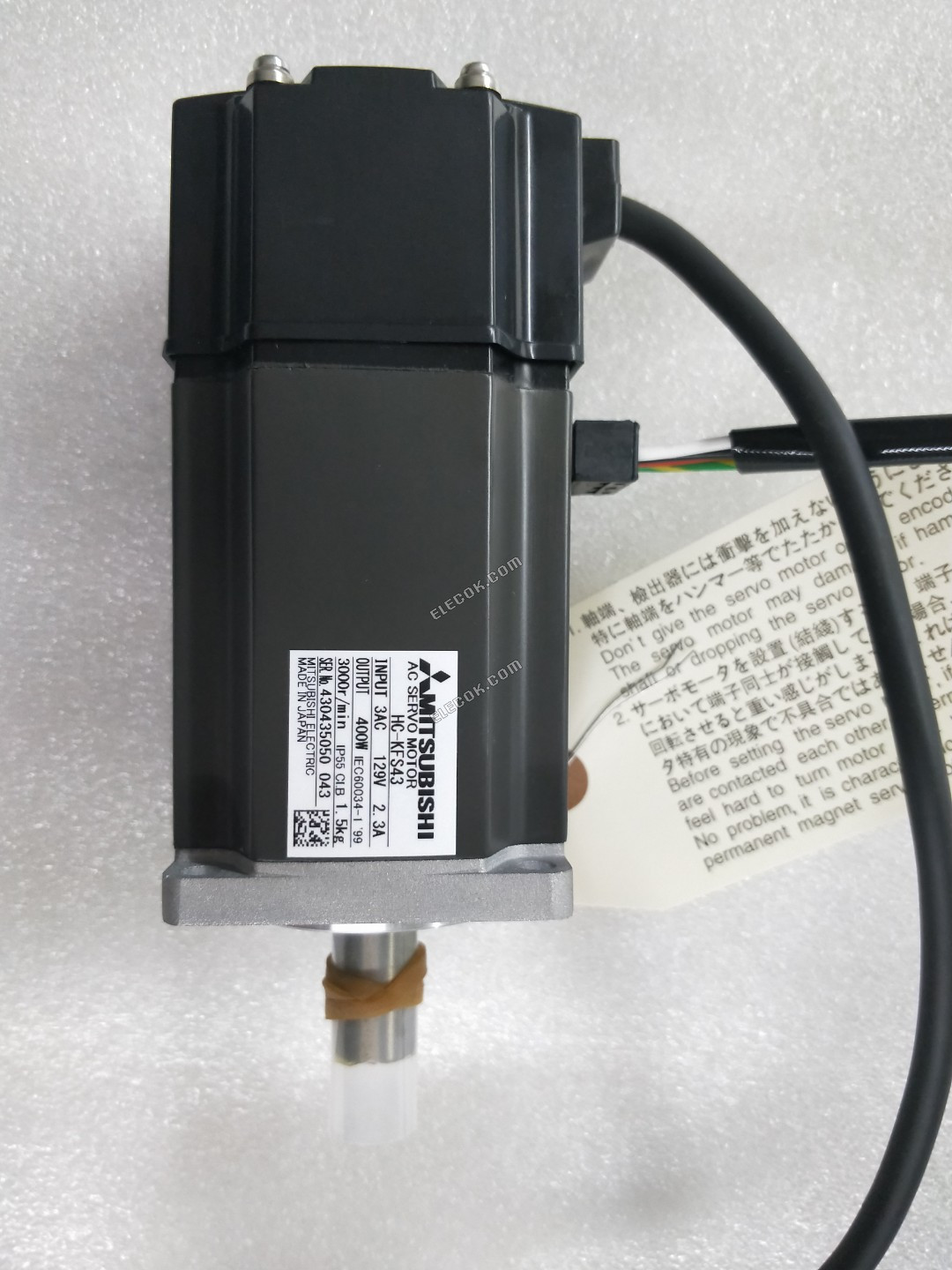 HC-KFS43 Servo Motor 129V 400W 0.4KW 1.3nm 