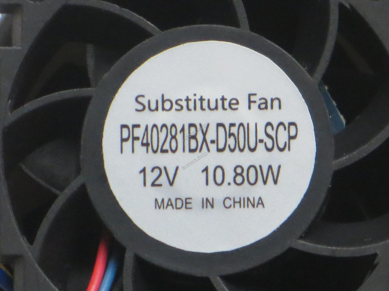SUNON PF40281BX-D50U-SCP 12V 10.80W 4 kablar Kylfläkt, ersättning 