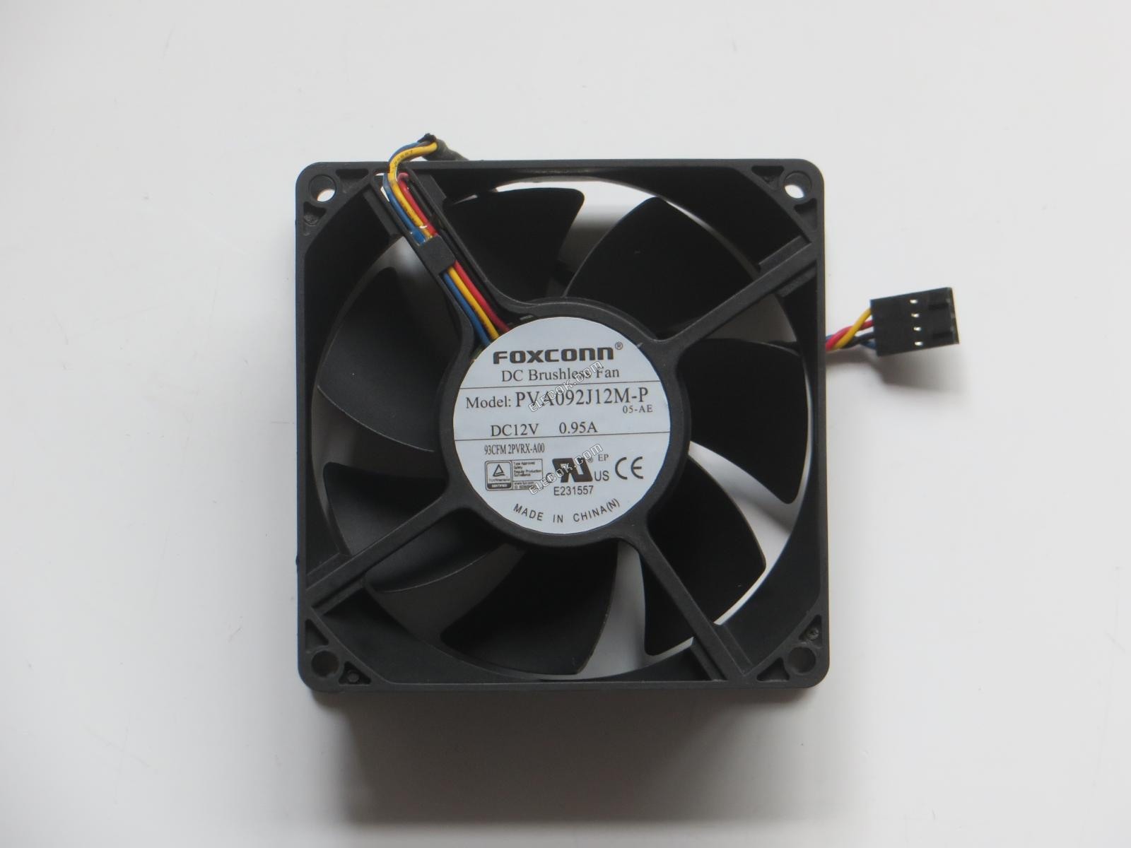 FOXCONN PVA092J12M-P05-AE 12V 0,95A 4fios Ventoinha 