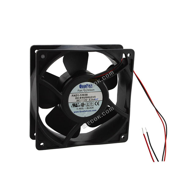 Qualtek FAD1-12038CHMW12 12V 0,34A 4,08W 2fios Ventoinha 