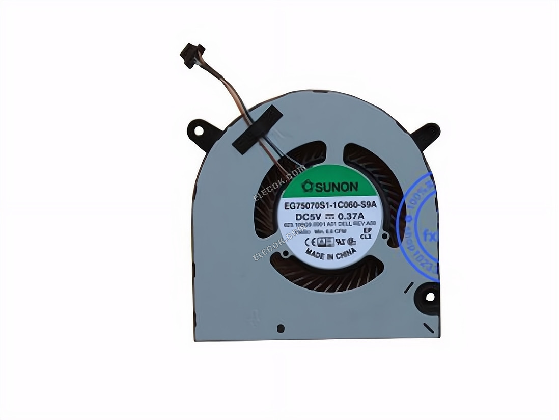 SUNON EG75070S1-1C060-S9A Cooling Fan 023.100GA.0001, P/N 04NYWG, 	dc 5V 0.37A 4-wire 4-pin Bare Fan 