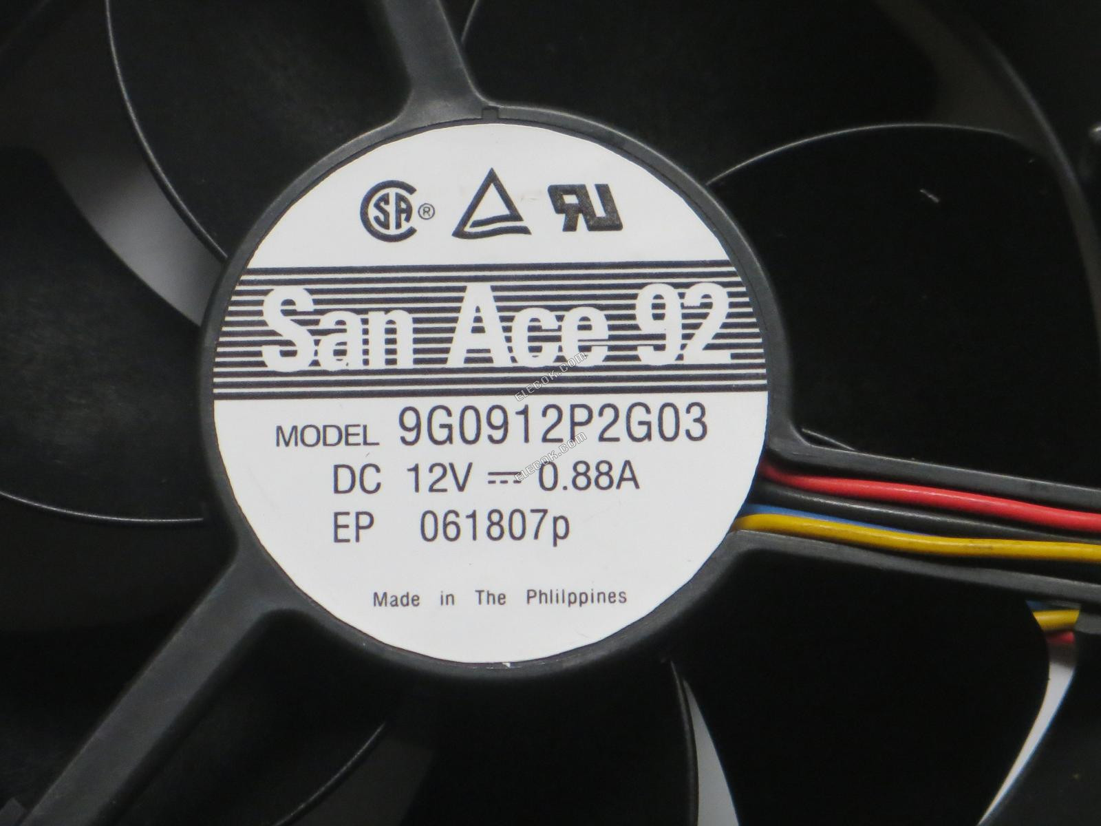Sanyo 9G0912P2G03 12V 0,88A 4 kablar kylfläkt 