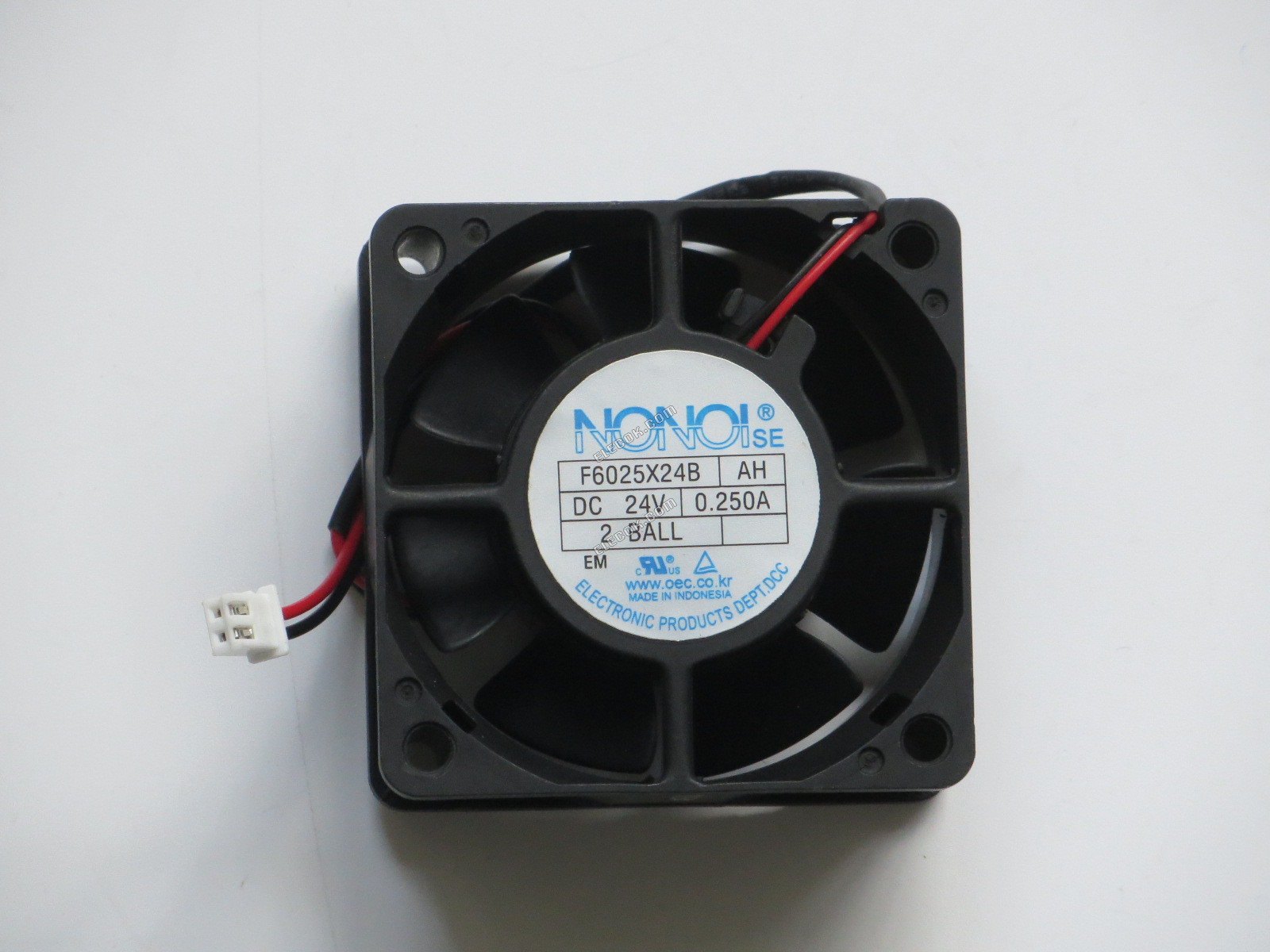 NONOI F6025X24B 24v 0.250A 2wires Cooling Fan 