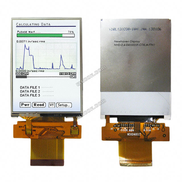 NHD-2.4-240320SF-CTXL#-FTN1 Newhaven Display Intl Resistive Graphic LCD Display Module Transmissive Red, Green, Blue (RGB) TFT - Color Parallel, 16-Bit (RGB) 2.4" (60.96mm) 240 x 320