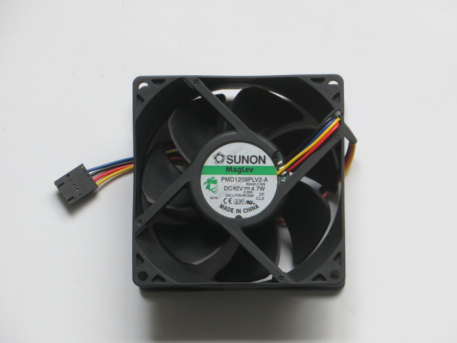 SUNON PMD1209PLV2-A 12V 4.7W 4wires Cooling Fan 