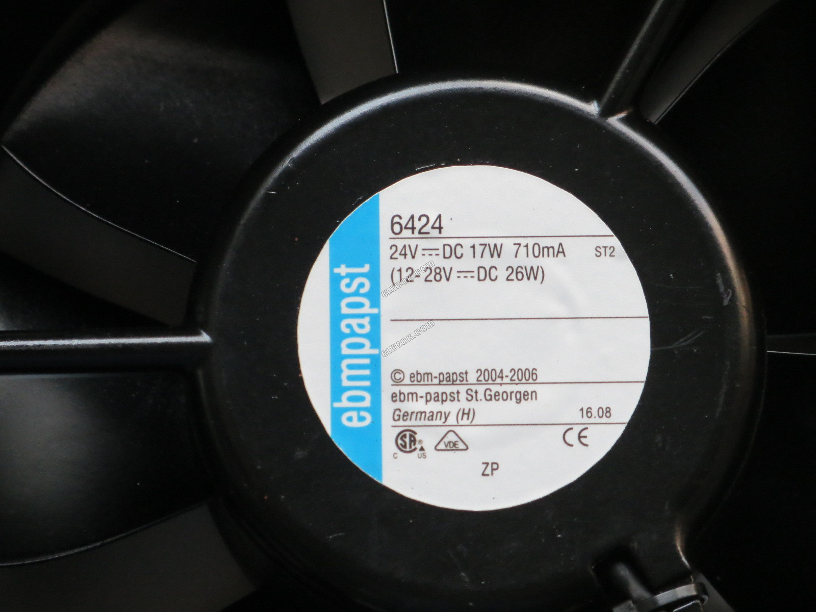 Ebmpapst 6424 24V 17W 2 draden Koelventilator gerenoveerd 