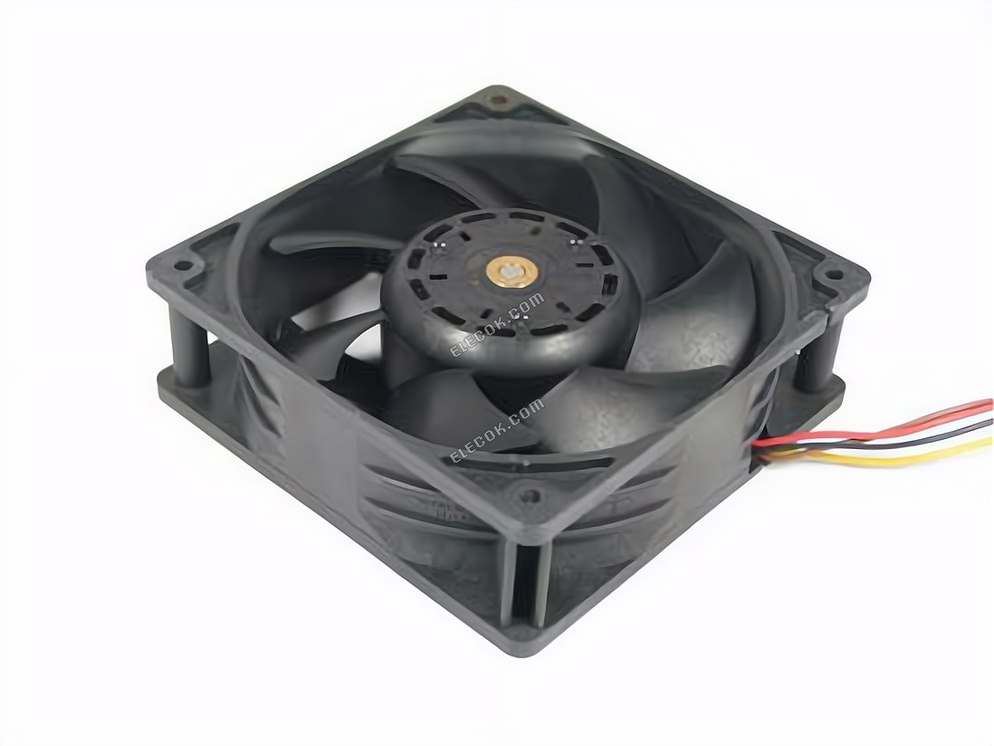 Sanyo Denki 9GV1212P1J051 Server - Square Fan 12V3.00A, Steel, sq120x120x38mm, 100x4wx4p 4-wire 