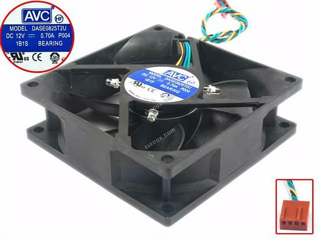 AVC DASE0825T2U 12V 0,7A 4 καλώδια ανεμιστήρας ψύξης 