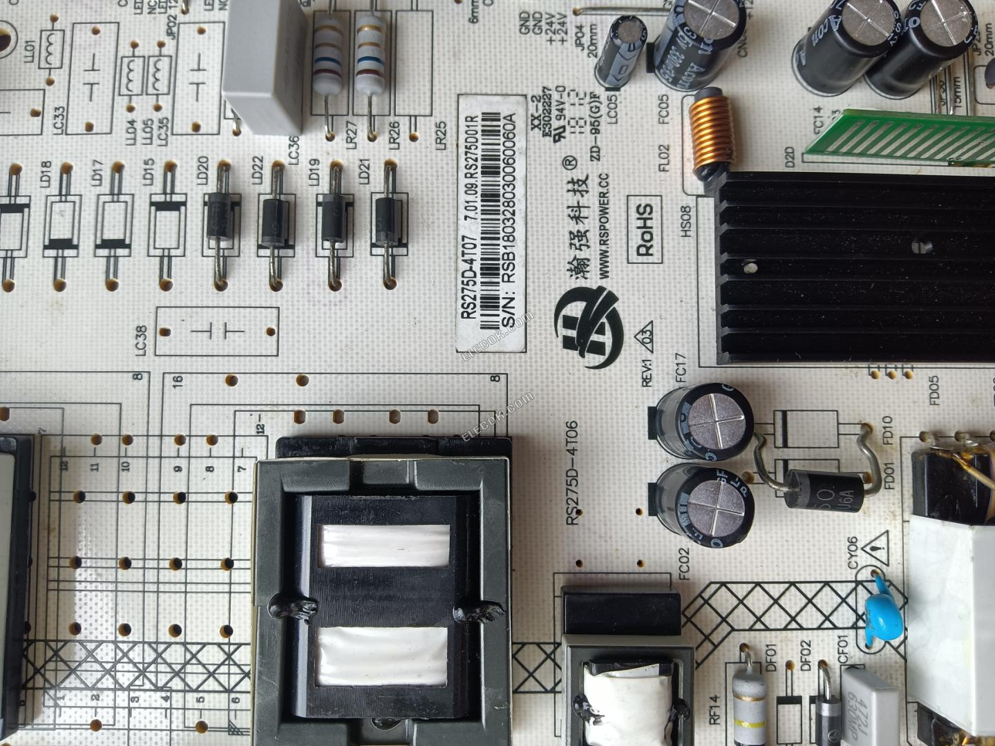 RS275D-4T07 Power Board used 