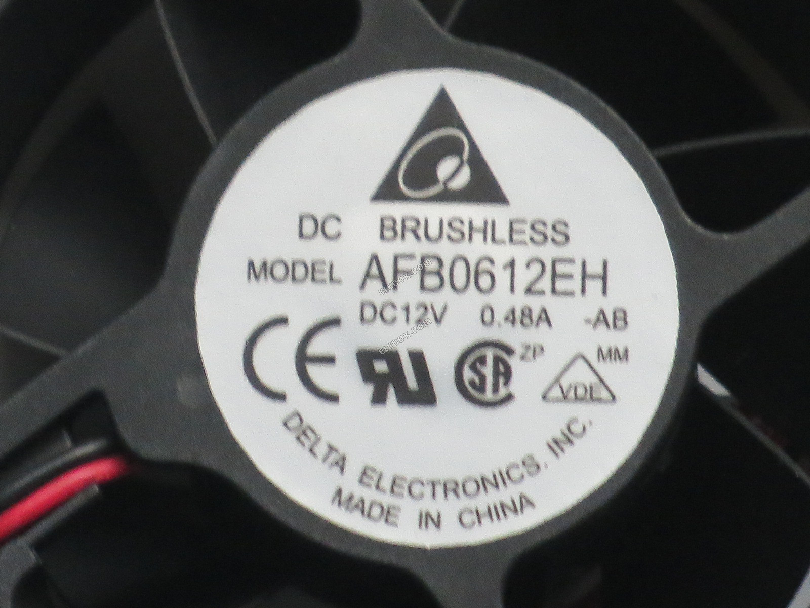 DELTA AFB0612EH-AB 12V 0.48A 4.56W 2wires Cooling Fan 