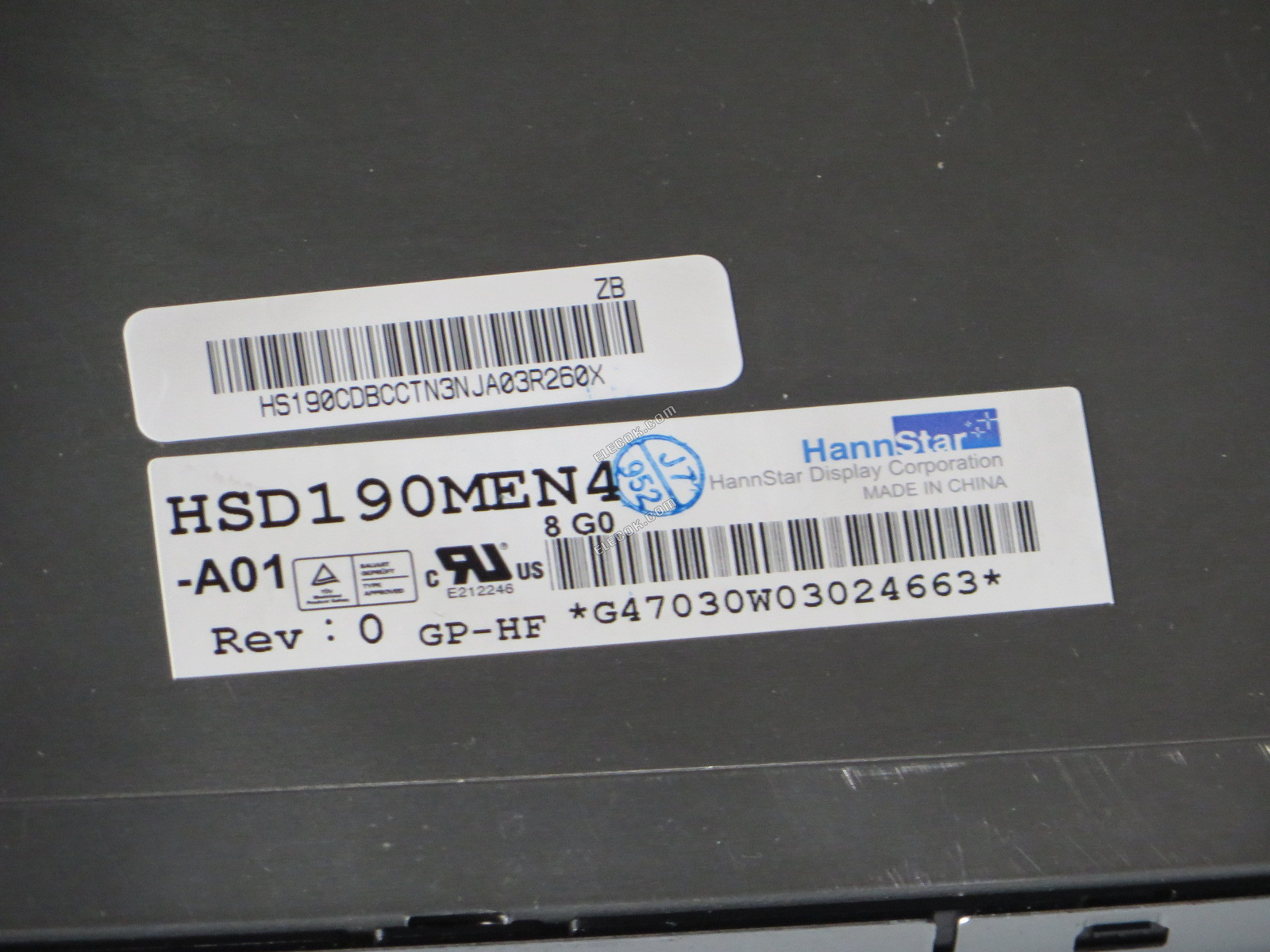 HSD190MEN4-A01 Hannstar 19.0" A-si TFT-LCD Panel 
