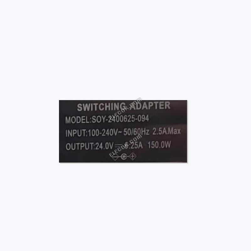 SOY SOY-2400625-094 24V 6.25A 150W 7.9*5.5mm AC Switching Adapter For Power Supply Charger 