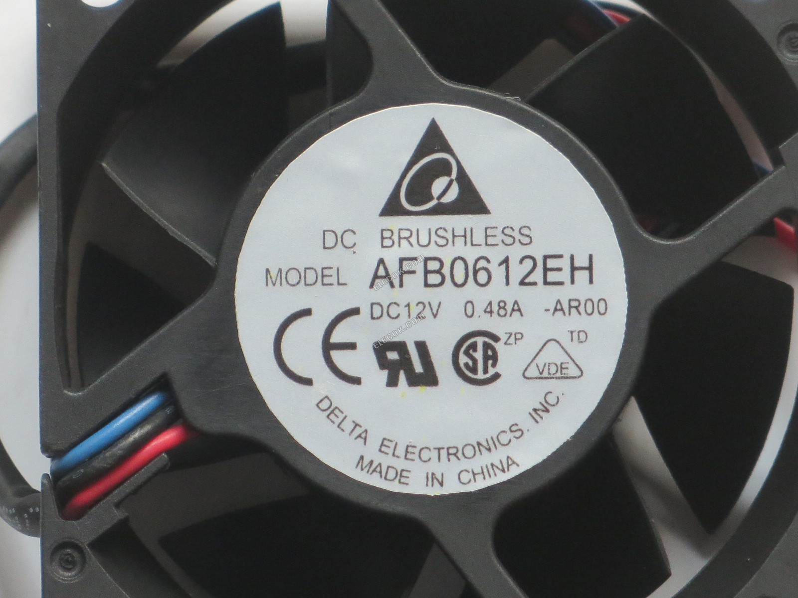 DELTA AFB0612EH-AR00 12V 0.48A 4.56W 3wires Cooling Fan 