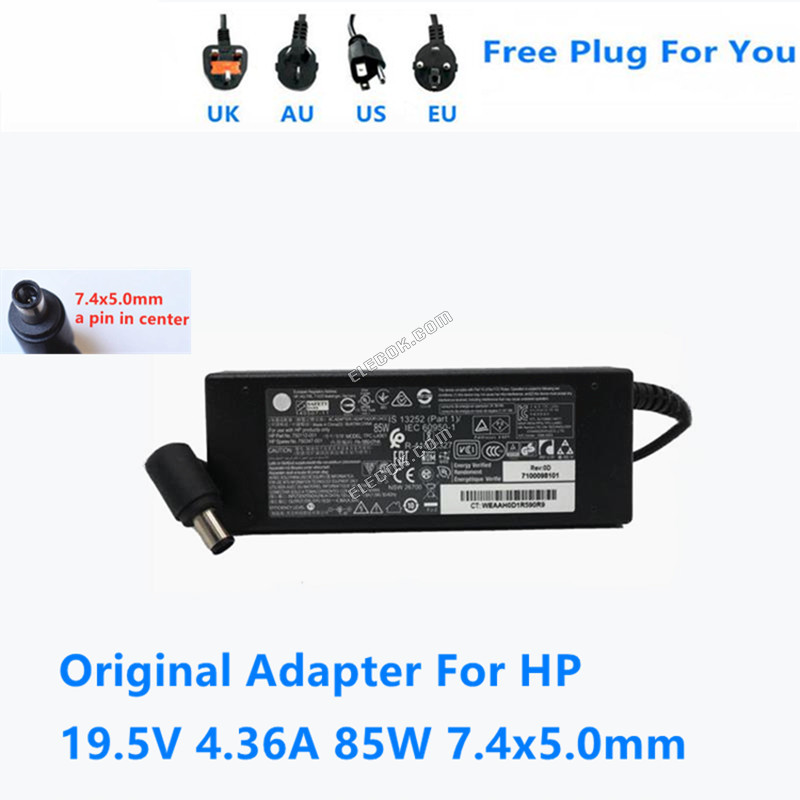 TPC-LA561 19.5V 4.36A 85W 7.4*5.0mm TPC-LA56 TPC-BA56 AC Adapter 용도 HP 노트북 전원 공급 장치 Charger 